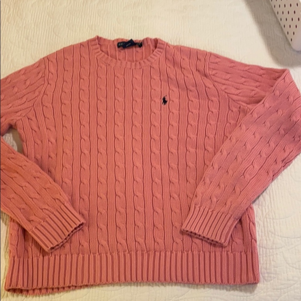 Ralph Lauren cotton cable crewneck
